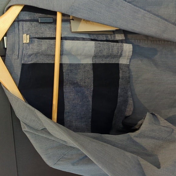 Men's Burberry Crepe Gray Casual Travel Blazer - Size 40R 50 EU NWT - Picture 10 of 11